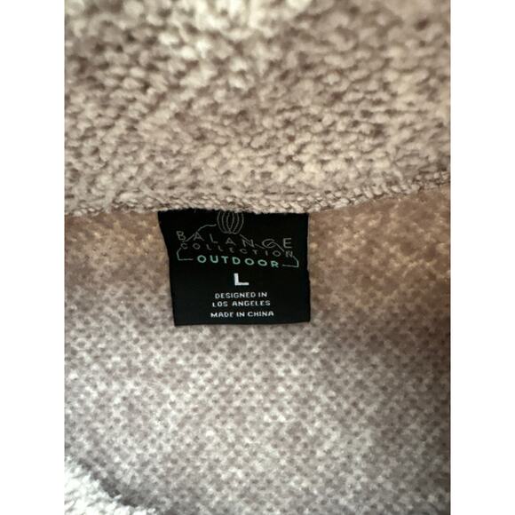 Balance Outdoor Collection Gray Fleece Vest Size L Zip Pockets Cozy - Picture 2 of 5